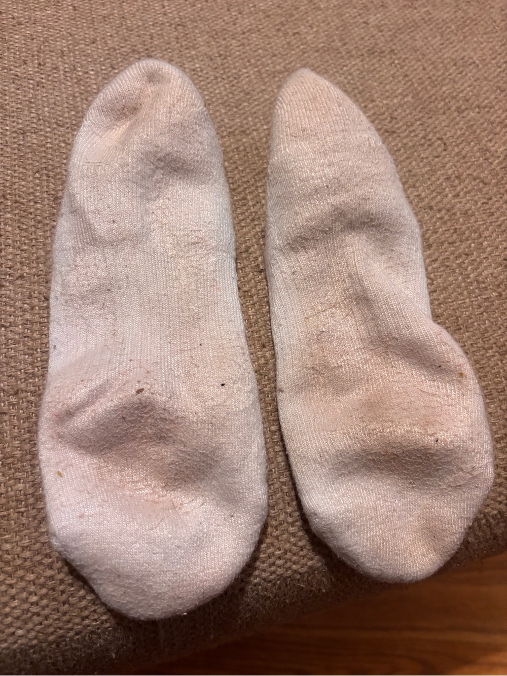 Well Worn Adidas Lavender Logo Ankle Socks - Picture 5 of 7